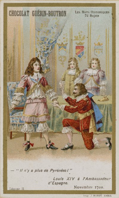 Chocolat Guerin-Boutron byttekort, Historic Words-serien af French School