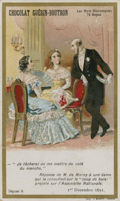 Chocolat Guerin-Boutron byttekort, Historic Words-serien af French School