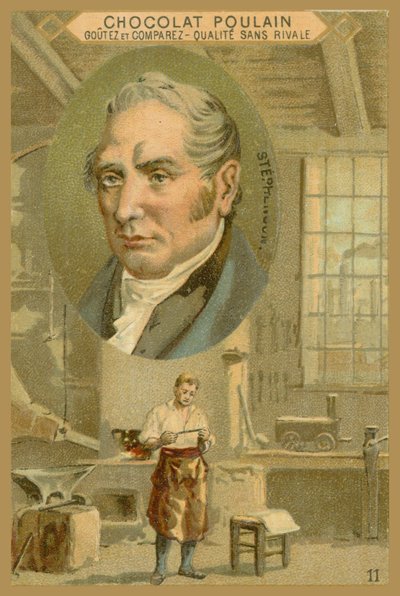 Chokolade Poulain handelskort, Robert Stephenson af French School