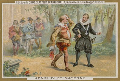 Chocolat dAiguebelle handelskort af French School