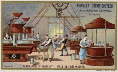 Chokoladefremstilling. Blanderum af French School