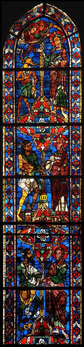 Kristus bliver fristet i ørkenen af French School