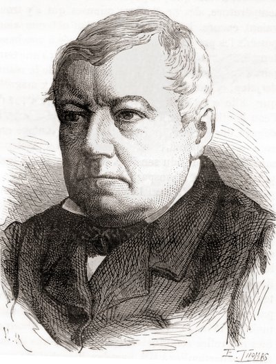 Christian Friedrich Schönbein, fra Les Merveilles de la Science, udgivet ca. 1870 (kobberstik) af French School