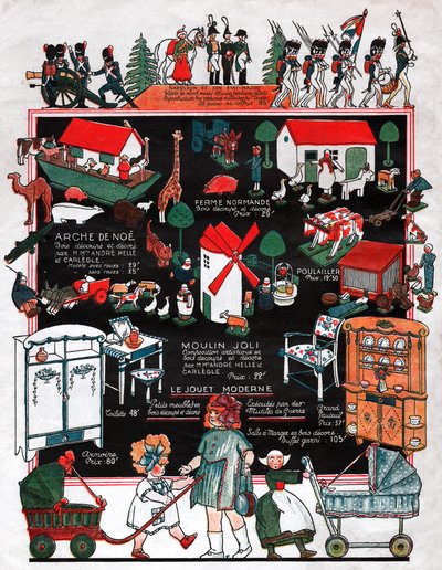 julelegetøj. 1923 (gravering) af French School