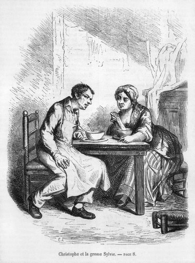 Christophe og den fede Sylvie, illustration fra 
