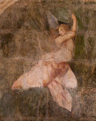 Kirke (Eglise Saint-Jean-Baptiste). Interiør. Kapel Saint-Fursy. Vægmalerier. Forherligelsen af Maria (fresque dite de la bonne mort). Begyndelsen af det 17. århundrede. af French School
