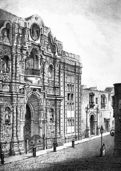 Church of Mercy, Lima (gravering) af French School