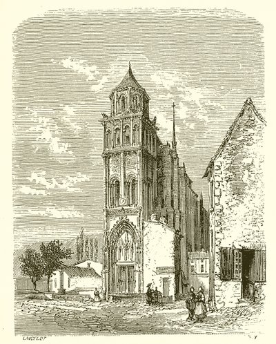 Sainte-Radegonde kirke i Poitiers af French School
