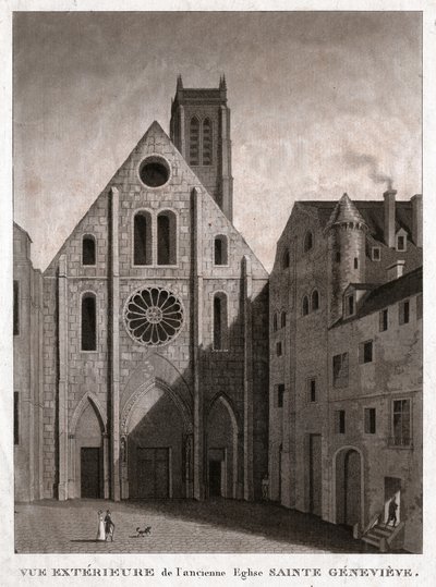 St. Genevieve kirke. (stik, ca. 1810) af French School