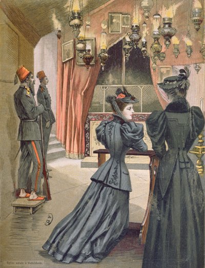 Fødselskirken, Bethlehem, 1894 af French School