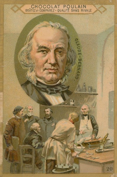 Claude Bernard, Chocolat Poulain handelskort af French School