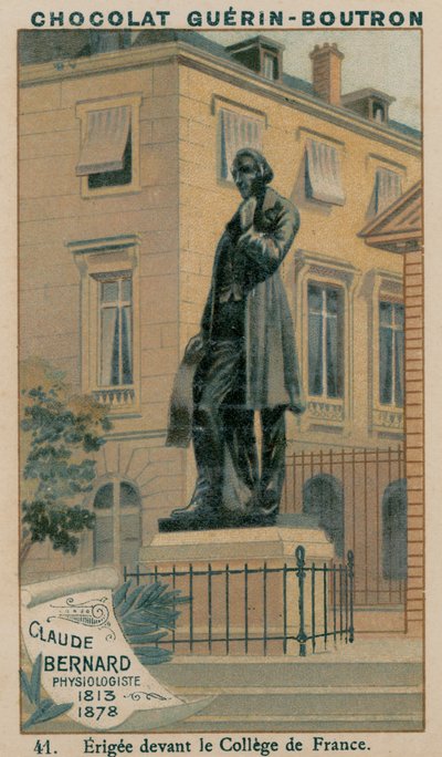 Claude Bernard, Fysiolog, 1813-1878, opført foran College de France af French School
