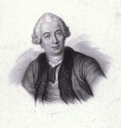 Claude Bourgelat, fransk dyrlæge (gravering) af French School