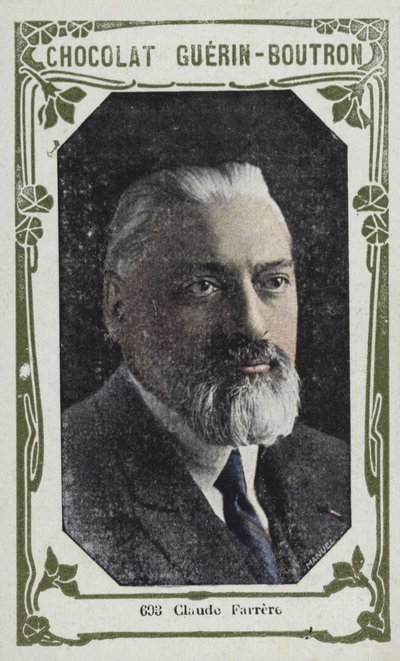 Claude Farrere (farvet foto) af French School