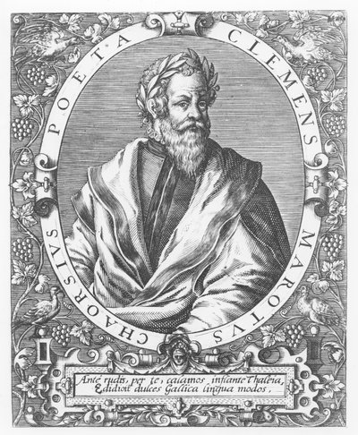 Clement Marot (gravering) af French School