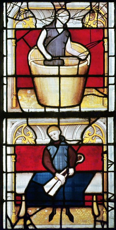 Cloth Merchants Window (detaljer) af French School