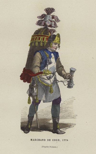 Kokossælger, 1774 af French School