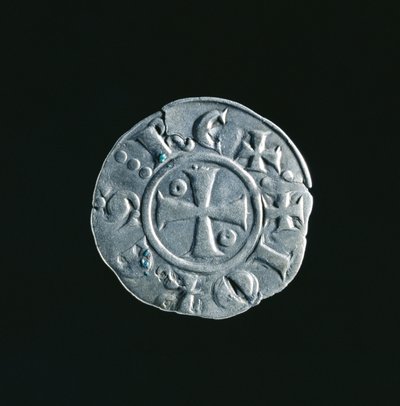 Mønt af Johannes af Brienne (ca. 1170-1237) af French School