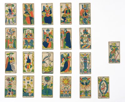 Samling af tarotkort af French School