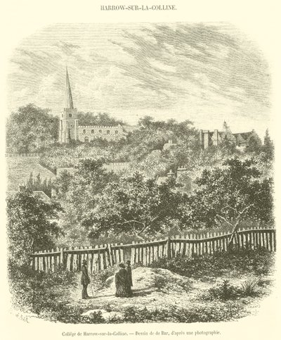 Harrow-on-the-Hill College (gravering) af French School