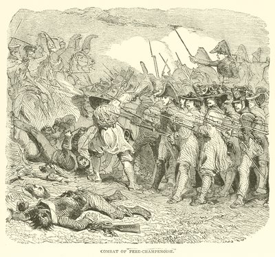 Combat of Fere-Champenoise (gravering) af French School