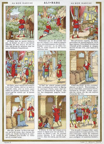 Tegneserie - Ali-Baba af French School