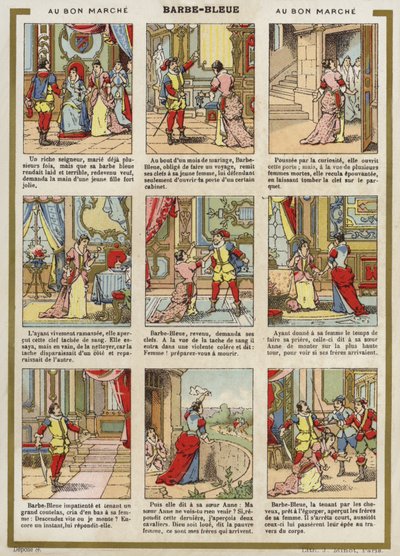 Tegneserie - Blåt skæg af French School