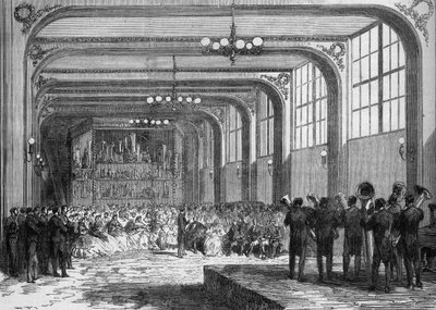 Koncert udføres af Adolphe Sax, opfinderen af saxofonen (1814-1894) i nærværelse af Emir Ben Mahi Ed Din Abd El Kader (1808 - 1883) i 1865. af French School