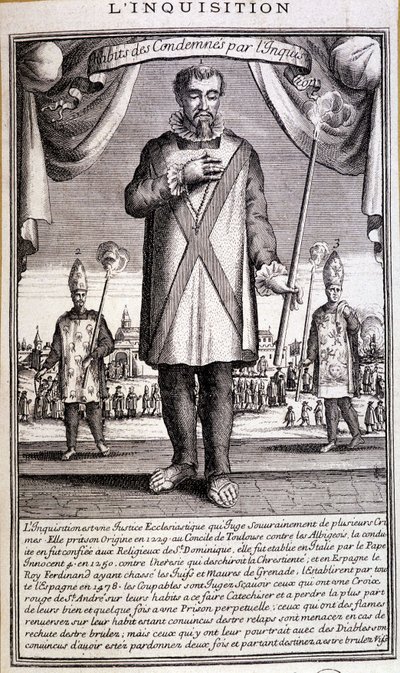 Fordømt af inkvisitionen, Spanien 1700-tallet af French School