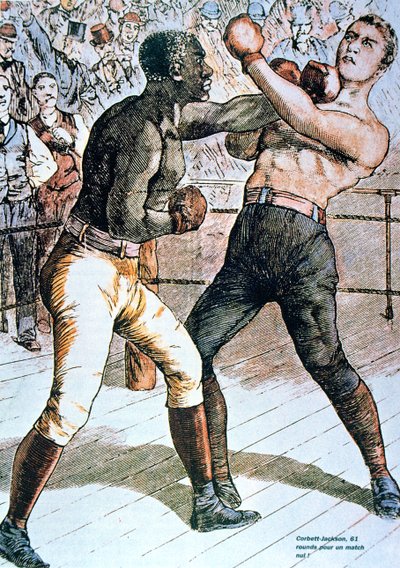 Corbett-Jackson: 61 runder uden kamp! 1891 af French School
