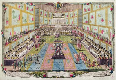 Kroningen af Ludvig XVI i Reims-katedralen den 11. juni 1775 af French School