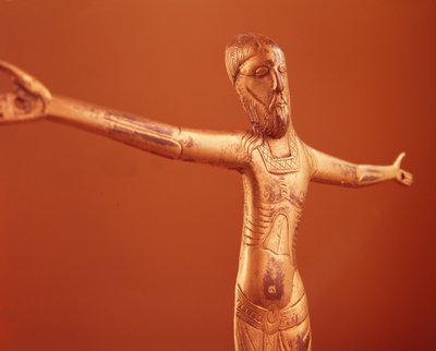 Corpus Christi, ca. 1240 (forgyldt bronze) af French School