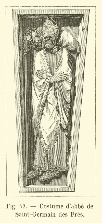 Saint-Germain des Pres dabbe kostume af French School