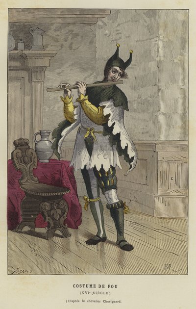 Kostume af et fjols, 16. århundrede af French School