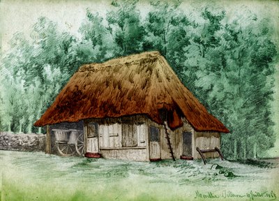 Sommerhus i Frankrig. (tegning af French School