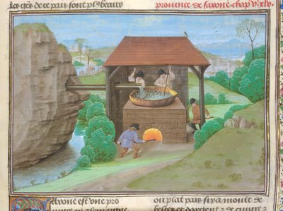 Bomuld Augustus V, f.363 Saltskur med pande og ovn, illustration fra 