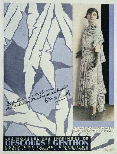 Grevinde Anna de Noailles (1876-1933) fra Vogue, 1930 af French School