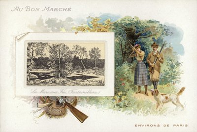 Paar schießt Vögel von French School