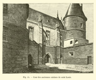 Gårdhave til de gamle køkkener i Saint Louis af French School
