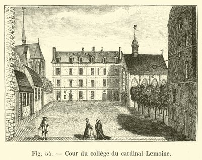 Court of College of Cardinal Lemoine af French School