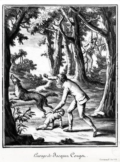 Courage of Jacques Cougon, 1799 af French School