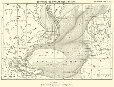Strømme i det atlantiske boreal (gravering) af French School
