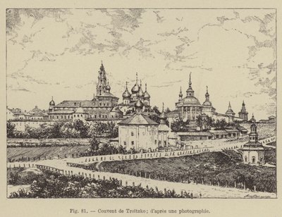 Troitzko kloster (gravering) af French School