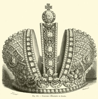 Krone af Elizabeth af Rusland af French School