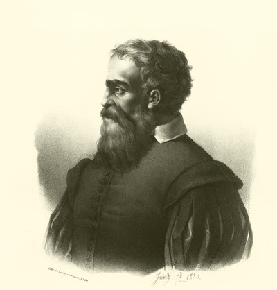 Daniele da Volterra, portræt (gravering) af French School