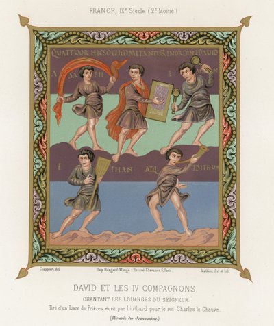 David og de fire ledsagere af French School