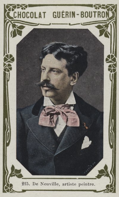 De Neuville, maler (farvet foto) af French School