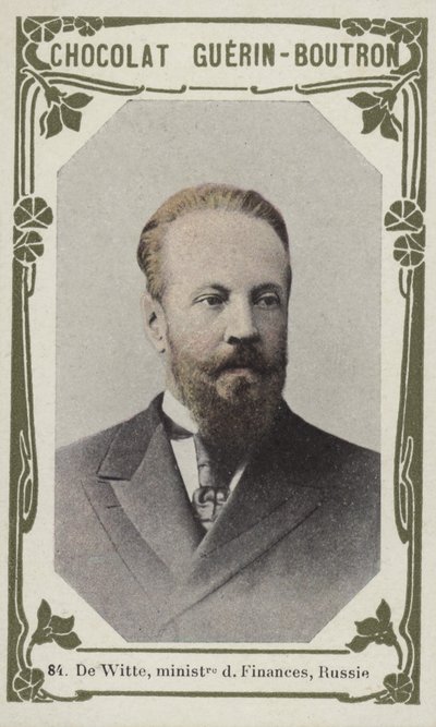 De Witte, finansminister, Rusland (farvet foto) af French School