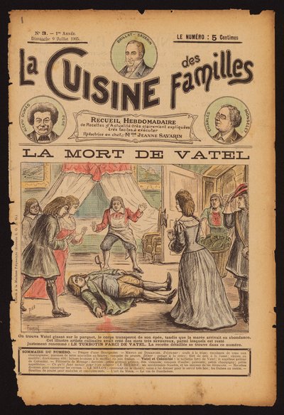Den franske kok Francois Vatel er død af French School