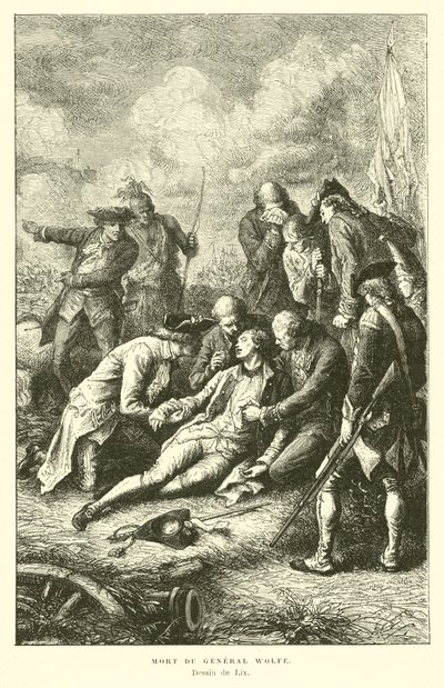General Wolfes død, 1759 af French School
